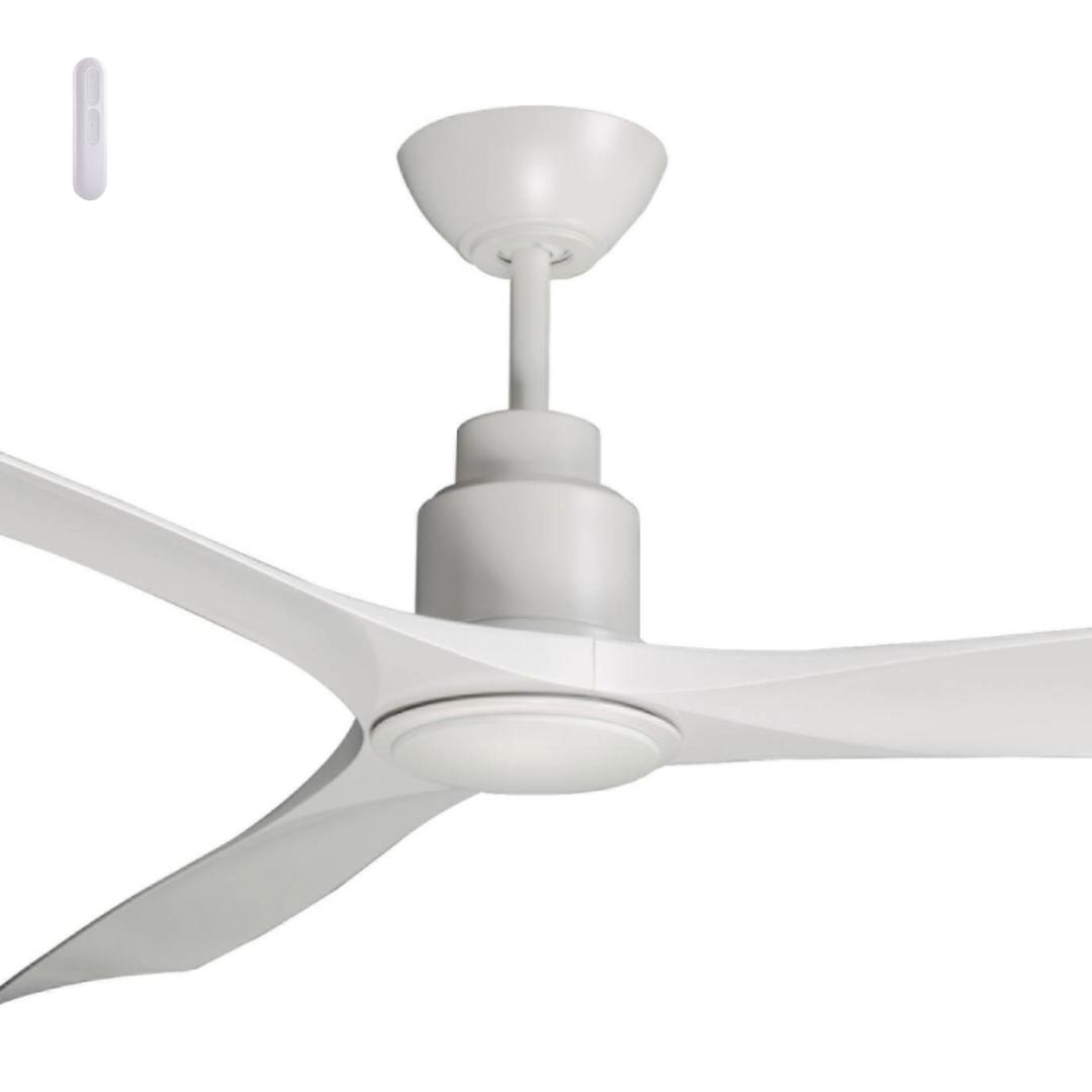 White Mercator Iceman 60" (1520mm) DC Indoor/Outdoor Ceiling Fan with Remote